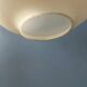 Mid-century milk glass pendant light attributed to Louis Kalff