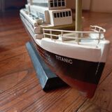 Model of the vintage Titanic ship