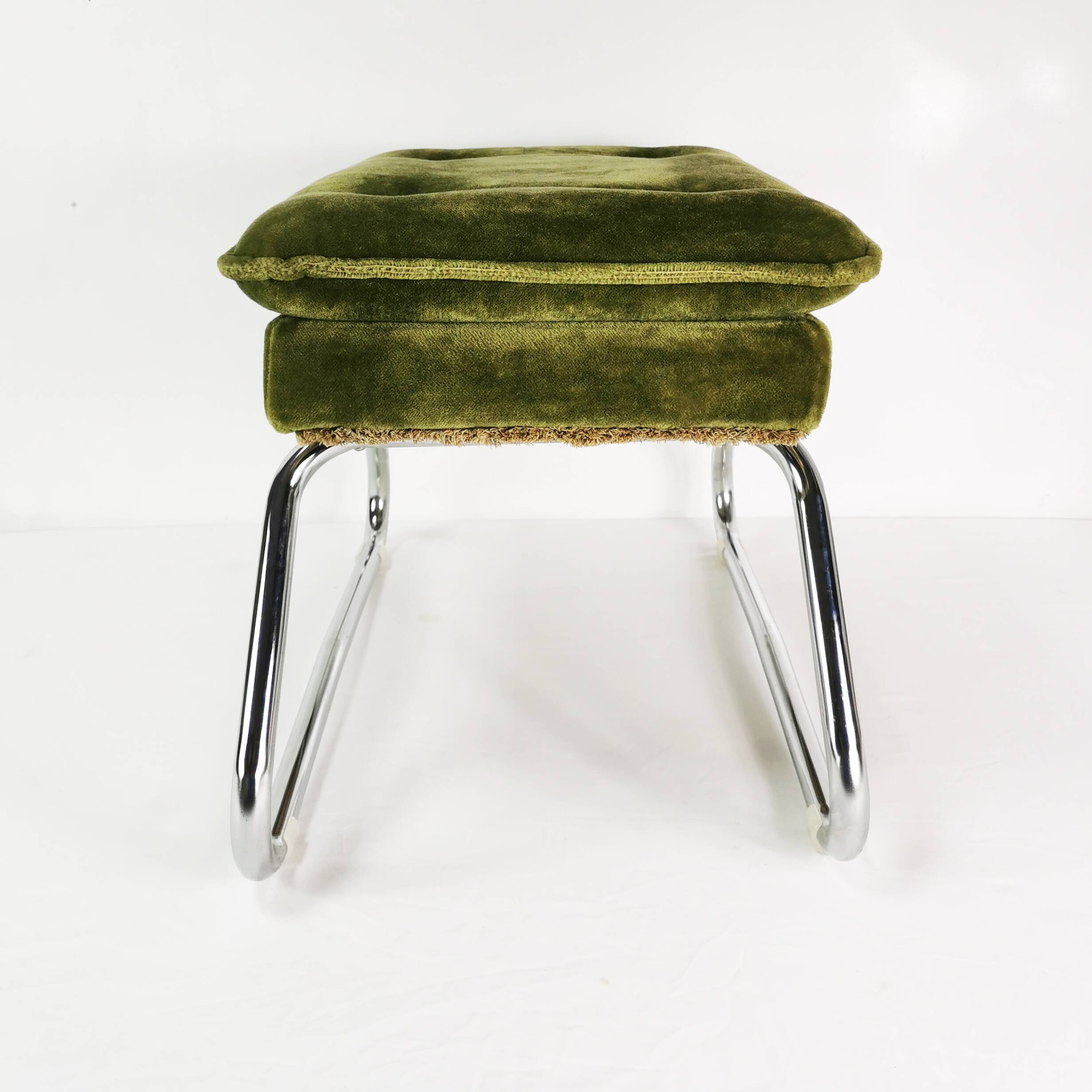 Art Deco folding pouf, Germany, 1970s