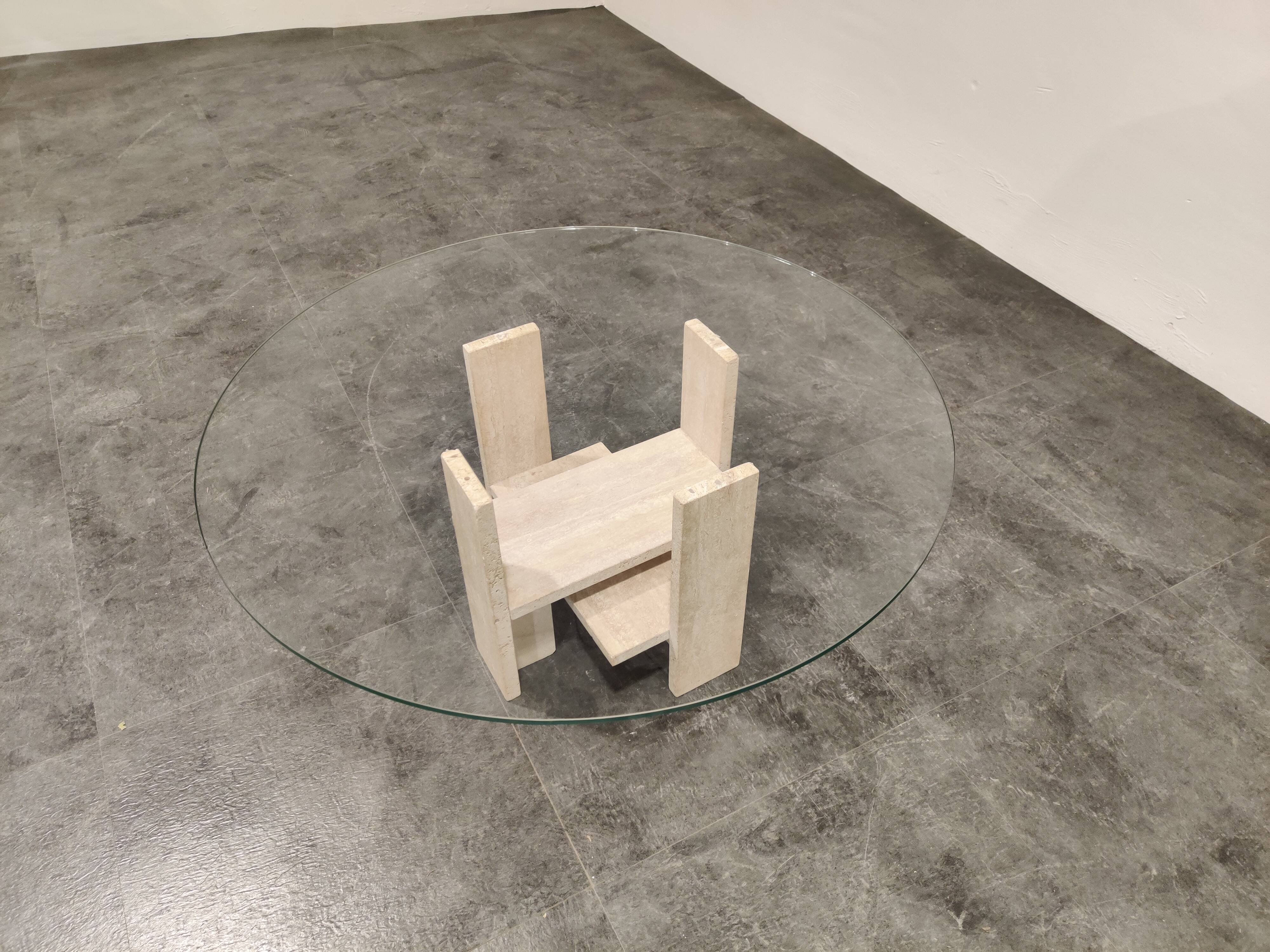 Vintage coffee table by Willy Ballez, 1970s