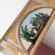 Antique "Restoration" period mirror with under-glass painting circa 1830