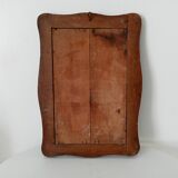 Miroir ancien en bois rustique