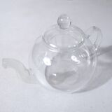 Minimalist design glass teapot