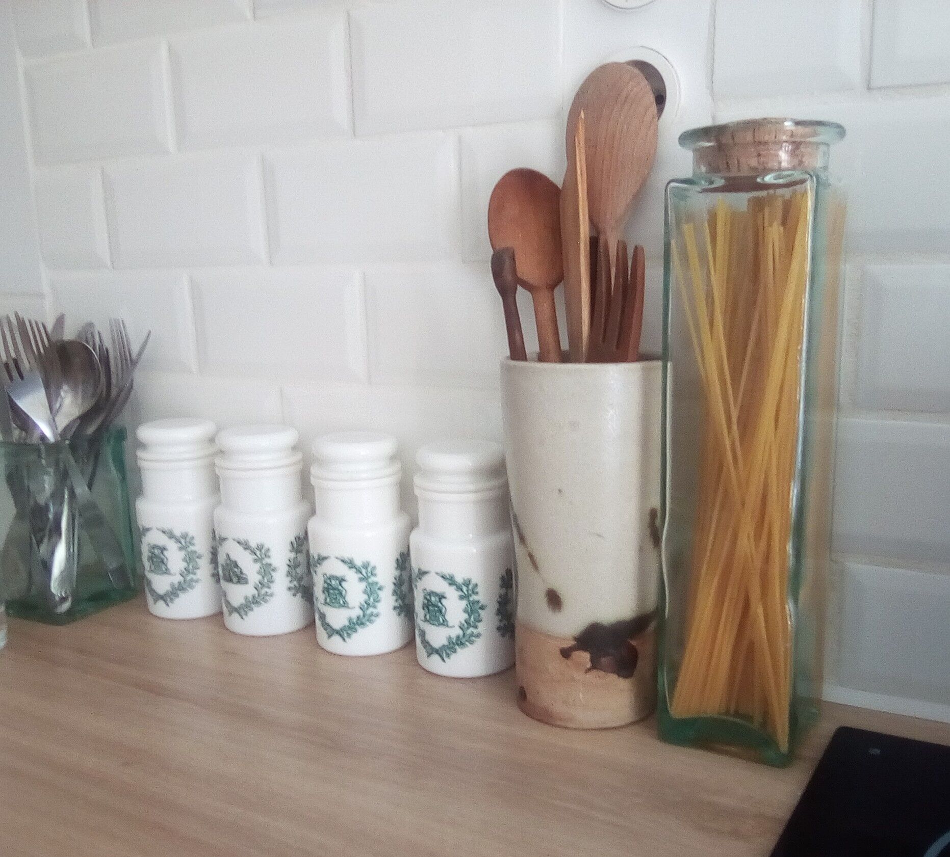 Sandstone pot 60s/70s la Colombe Vallauris