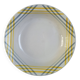 Shallow dish Moulin des Loups yellow and grey