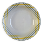 Plat creux Moulin des Loups jaune et gris