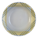 Shallow dish Moulin des Loups yellow and grey