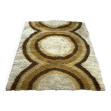 Tapis pop psyché en laine signé Højer Eksport Wilton, Denemark 1970