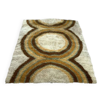 Vintage Rug • Pop Psyché • Højer Eksport Wilton • 1970 • Wool • 240 cm x 170 cm