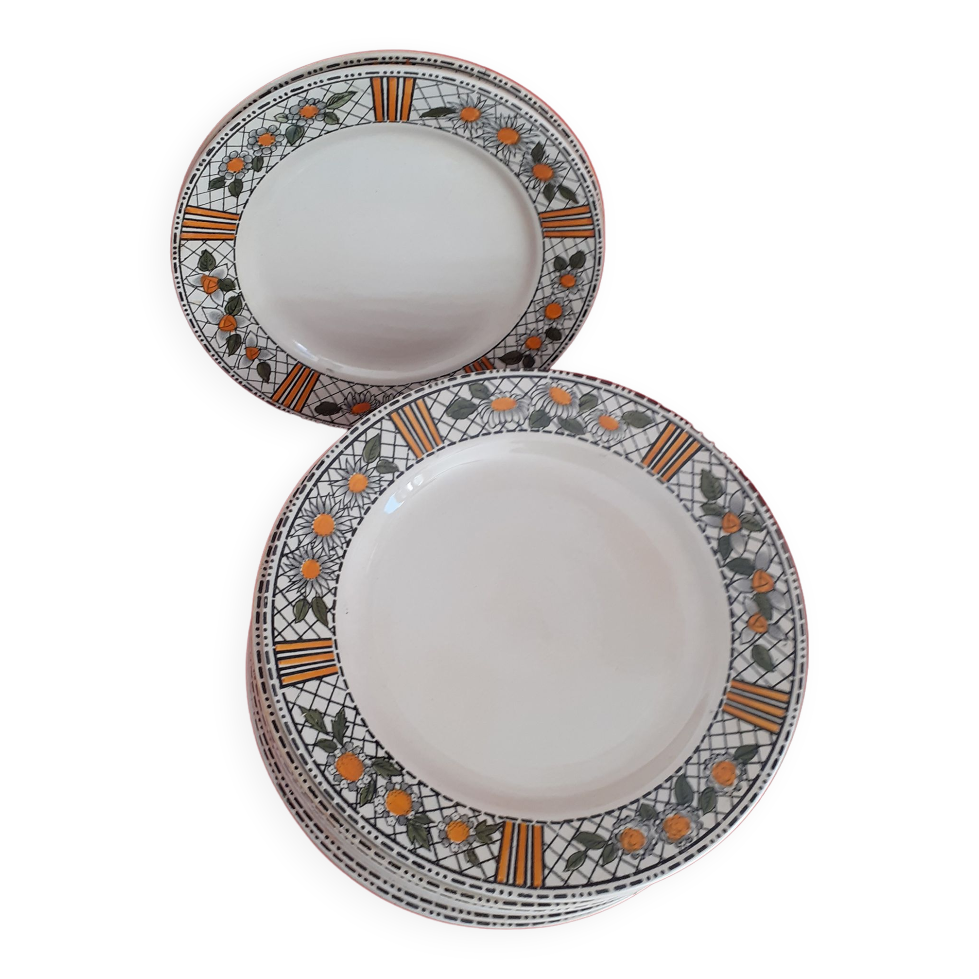 8 flat plates and 2 for dessert HB CM model Elisabeth