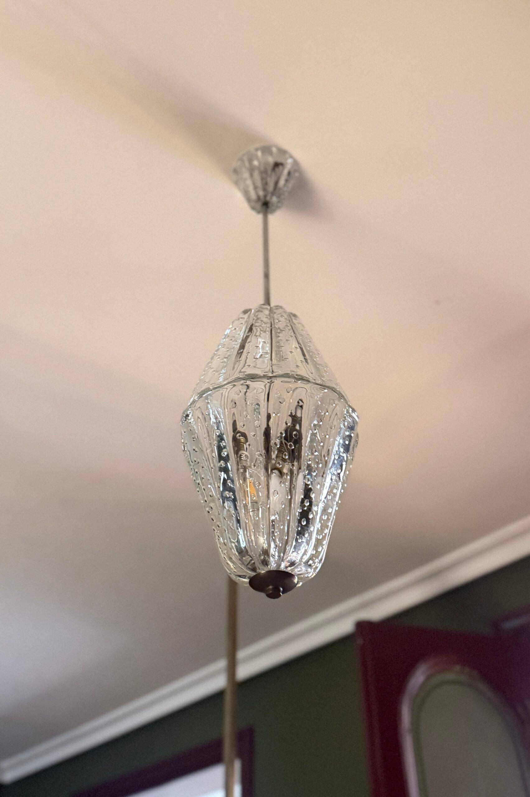 Lampe de plafond Murano des années 1960