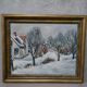 Albert krüger (1885-1965), scandinavian painting, 1930s , framed