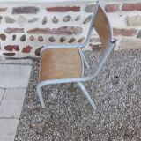 Formica school desk with chair