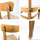 Chaise vintage Frankfurter en bois massif Mid-Century design classique pour