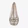 Lustre en perles de bois