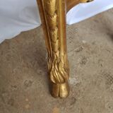 Louis XVI style console in gilded wood