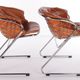 Set of 2 Gastone Rinaldi Dining room chairs Model Flynn,1970 Italy