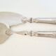 Dessert or ice cream cutlery set, in silver-plated metal.