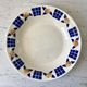 Hollow dish / salad bowl badonviller with geometric patterns 30s