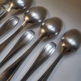 12 manufrance white metal table spoons