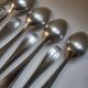 12 manufrance white metal table spoons