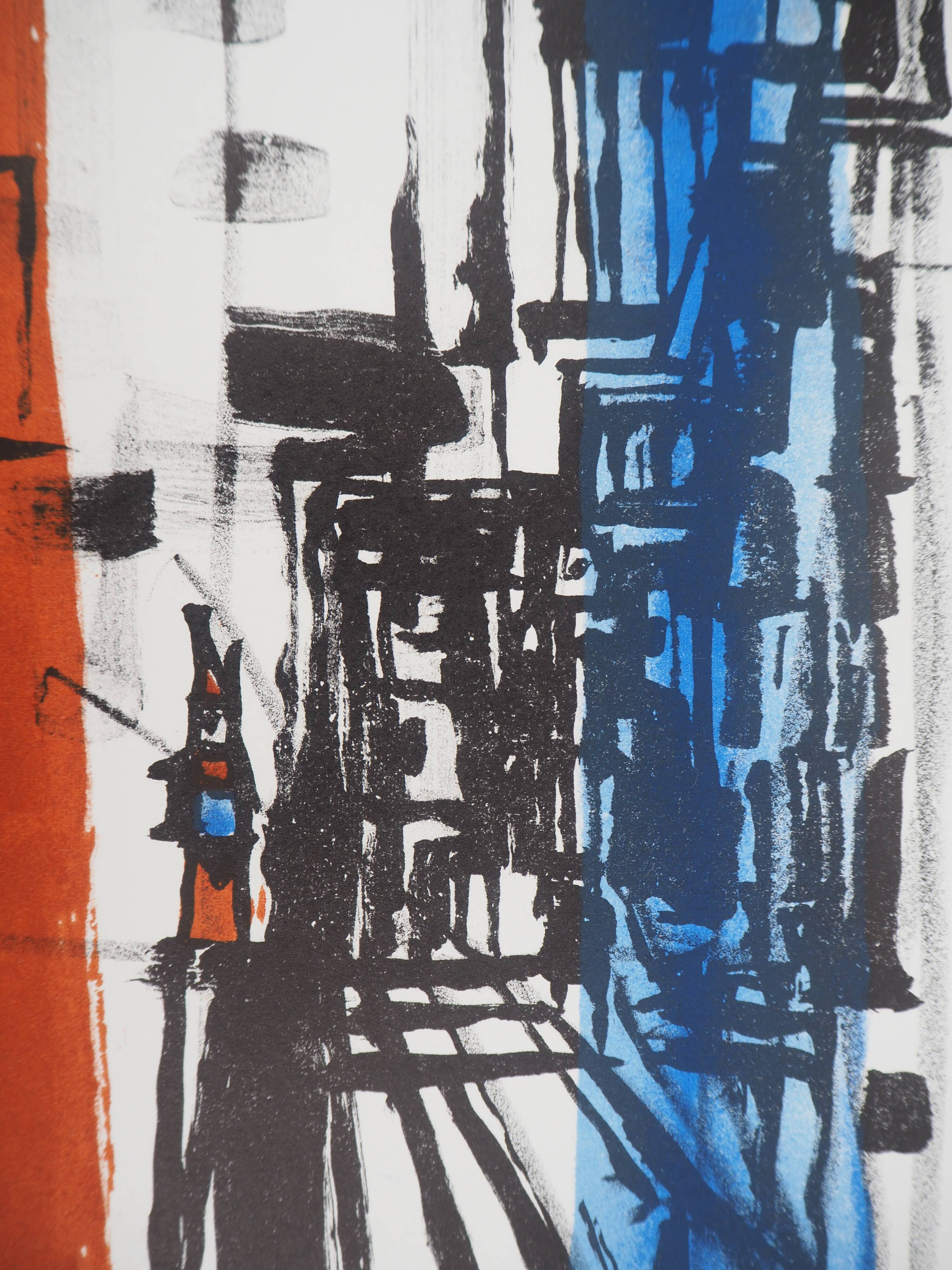 Maria helena vieira da silva: arrival in town - original lithograph