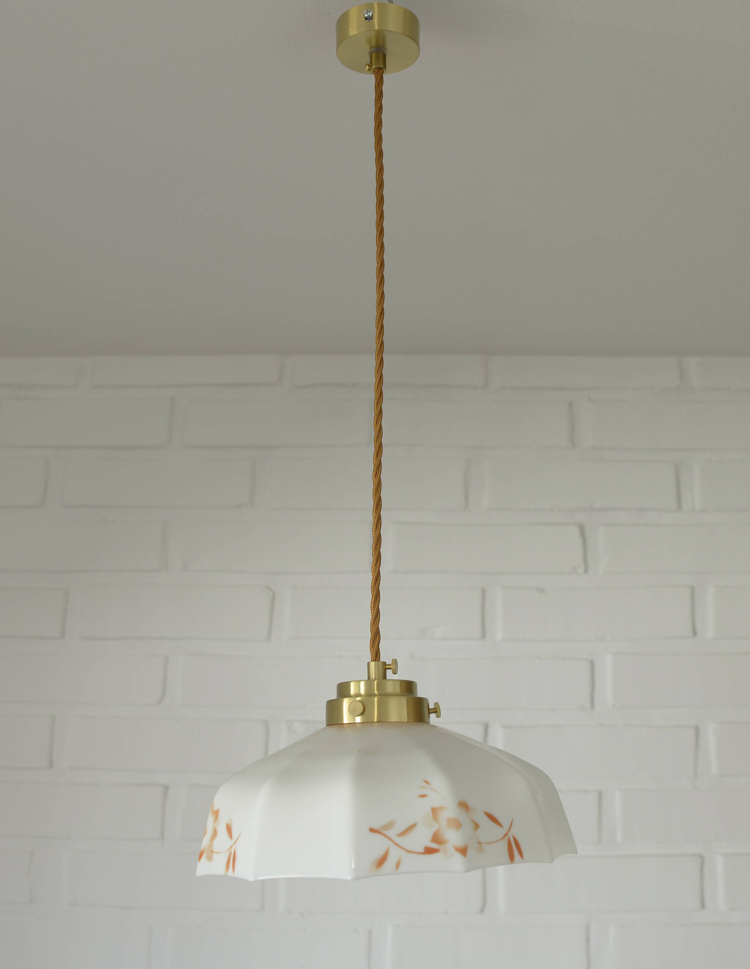 Vintage pendant lamp retro kitchen 50s mid-century farmhouse hanging lamp