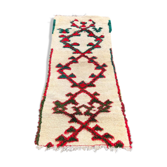 Moroccan rug handmade wool 80X195 cm