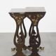 Ensemble de 2 tables d'appoint japonaises vintage laquées