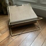 Vintage velvet magazine rack