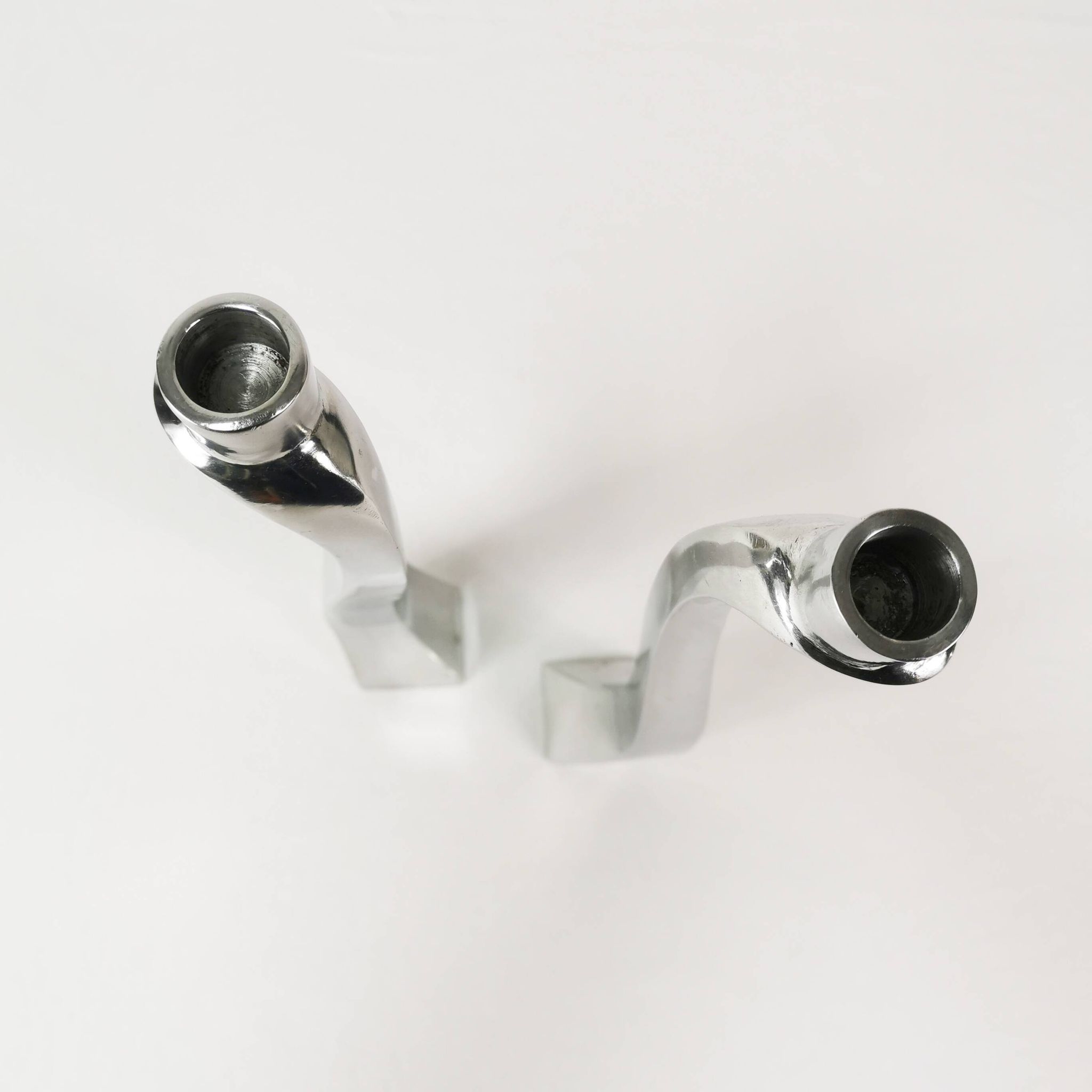 Postmodern "Nessy" candlesticks, Escapade Paris, France, 1980s.