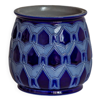 Cache-pot, vase en grès d’Alsace - Hubert Krumeich-Remmy, années 20-30