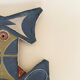 Painted terracotta wall mask
