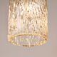 J.T. Kalmar Vienna Midcentury Textured Ice Glass Tube Brass Pendant Lamp, Austria, 1950s