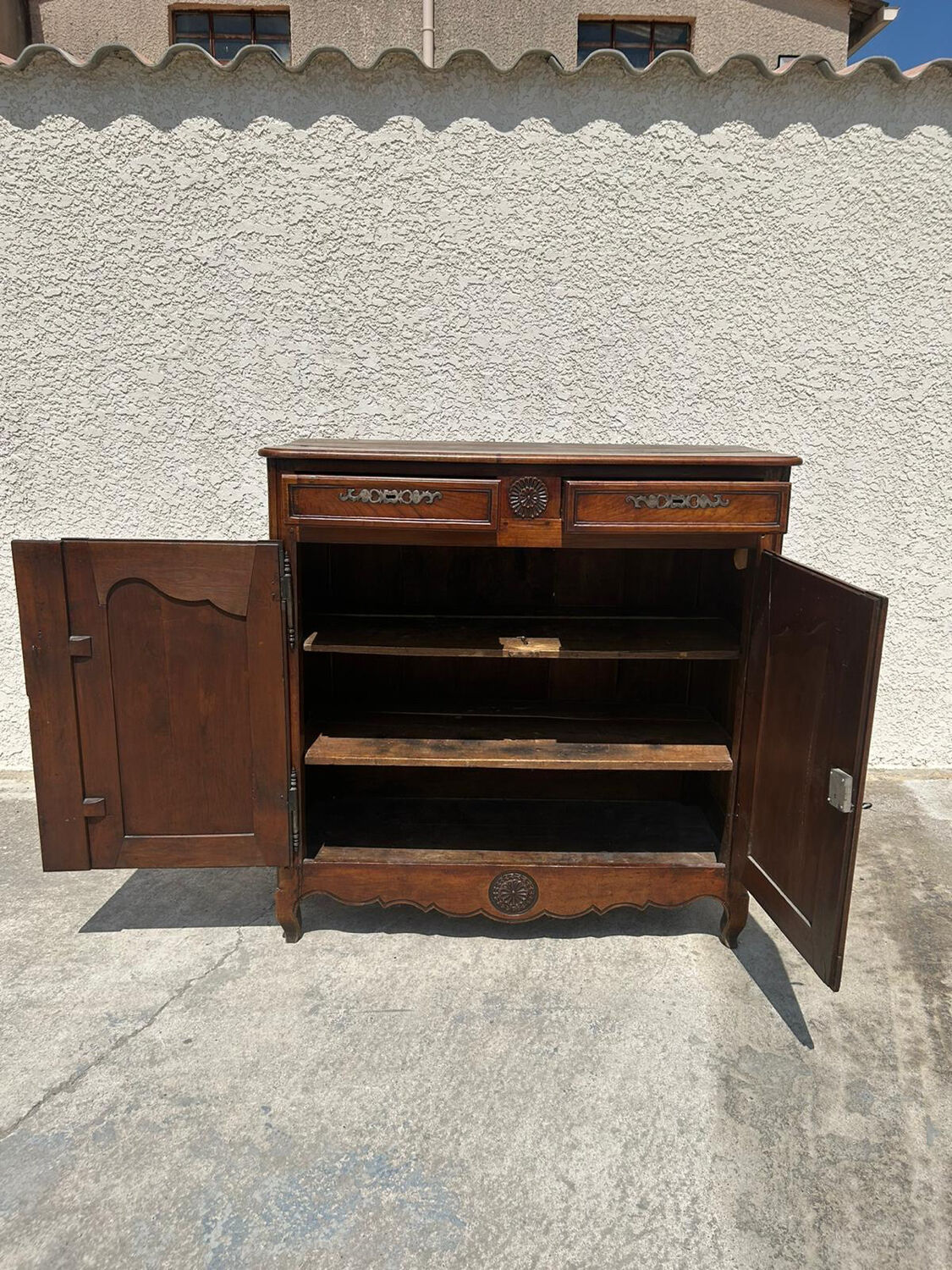 Antique Louis XV sideboard in solid wood