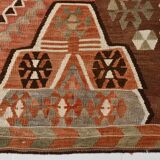 8x10 Kilim Multicolor Geometric Style Kilim Rug, 170x310 Cm