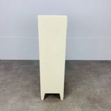 White wood convenient storage unit from the 1950s