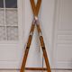 Vintage wooden skis Rossignol Hickory Olympic model 204 cm