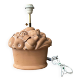 Terracotta “fruit basket” lamp base