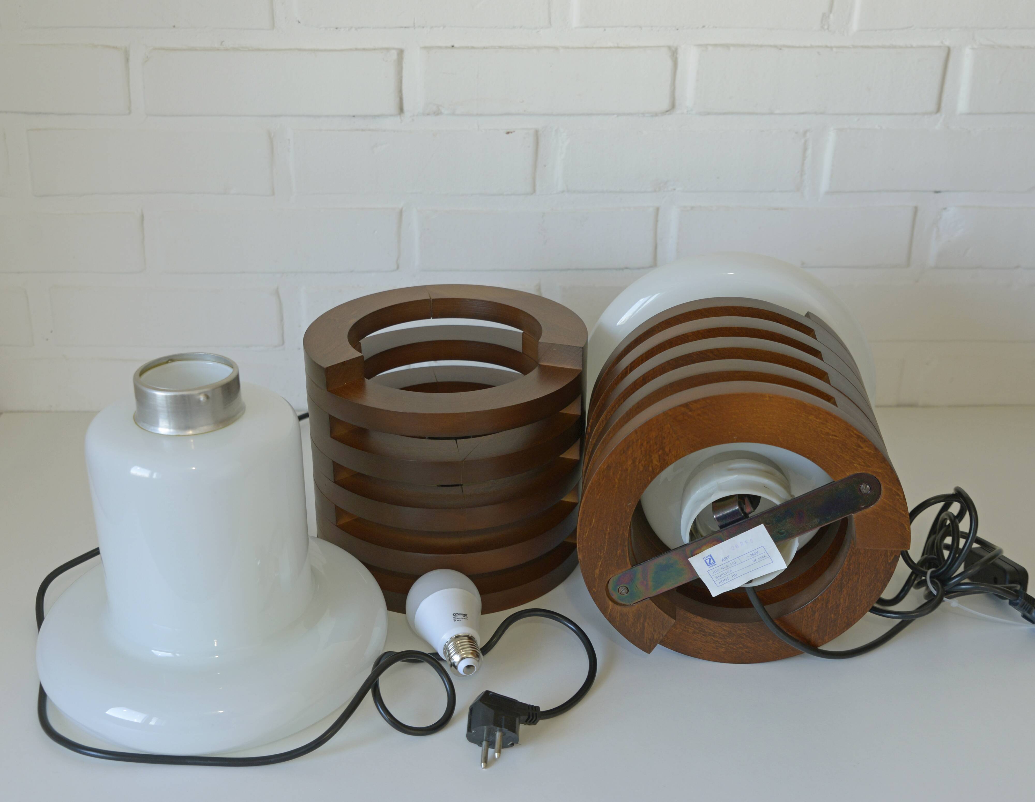 Brutalist Floor Light Mid Century Modern Vintage Mushroom Table Lamp NOS