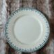 6 antique flat plates in ironstone Hb & Cie