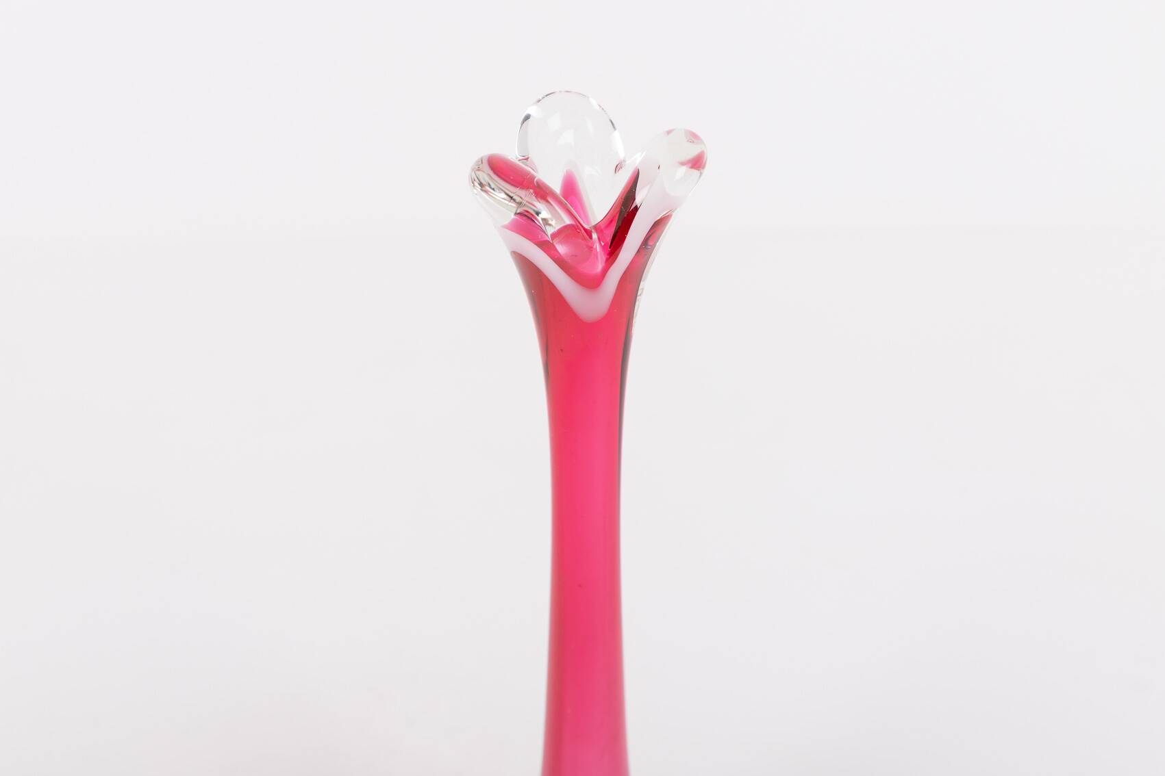 Glass vase by Paul Kedelv for Flygsfors, Sweden 1950’s