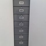 Metal locker cabinet Ronéo 1950 industrial