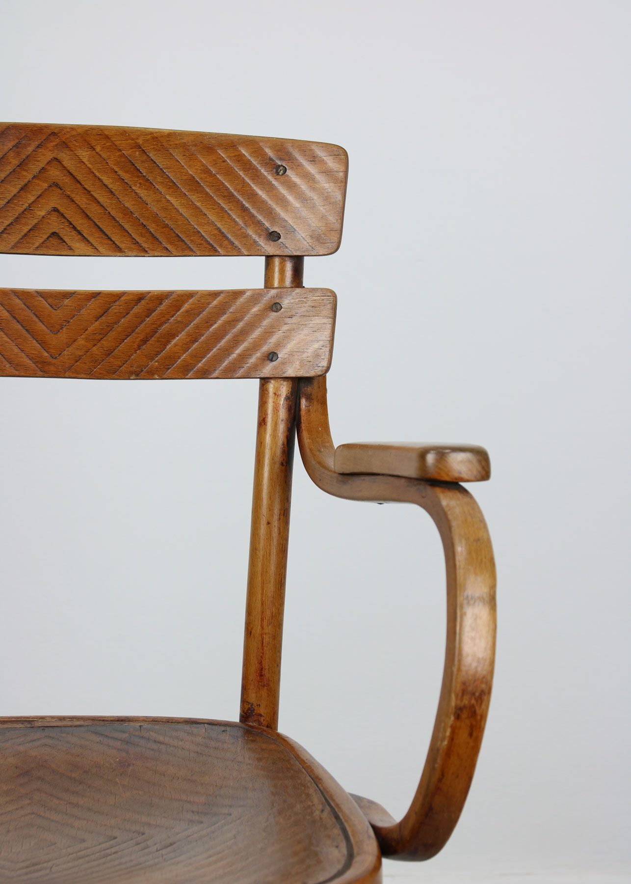 Antique bentwood armchair
