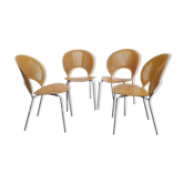 Set of Four Danish Trinidad Chairs, Designed by Nanna Ditzel for Fredericia Stolefabrik (Model 3298)