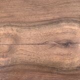 High art deco chest of drawers with mustache feet in raw walnut, 1930s