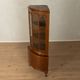 Classic English corner display cabinet in Georgian style from the 1920s