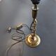 Twisted gold lamp base