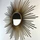 Sun Mirror Chaty Vallauris in gilded metal 1950s/60s
