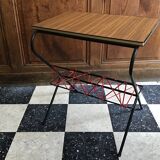 Vintage newspaper table